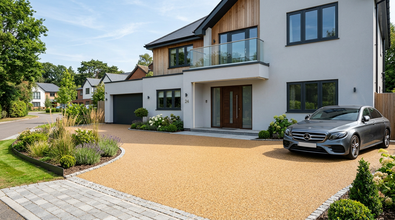 Resin bond driveway cleaning